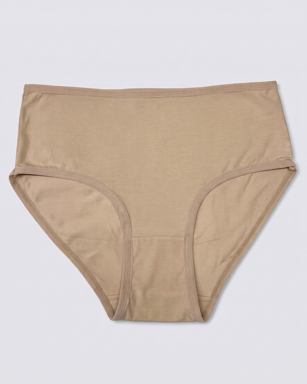 FUSHEYA High Waist Supersoft Cotton Stretch Brief - Beige