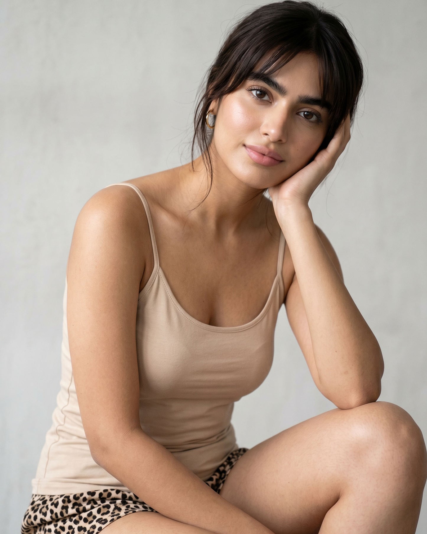 FUSHEYA Supersoft Stretch Cotton Beige Camisole