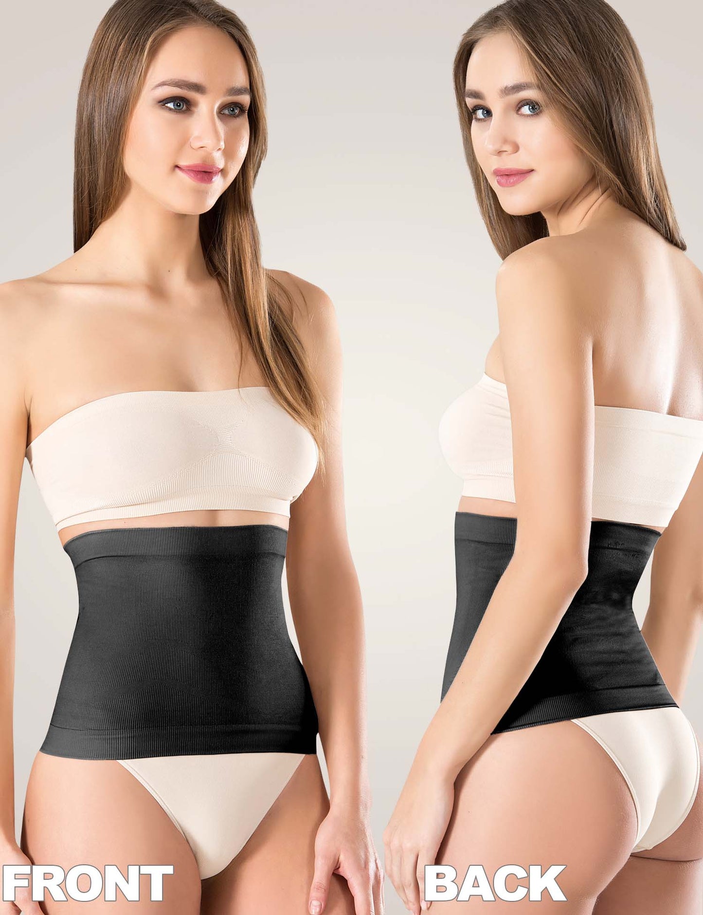 Fusheya Waist Trainer Belt Body Shaper-front-back
