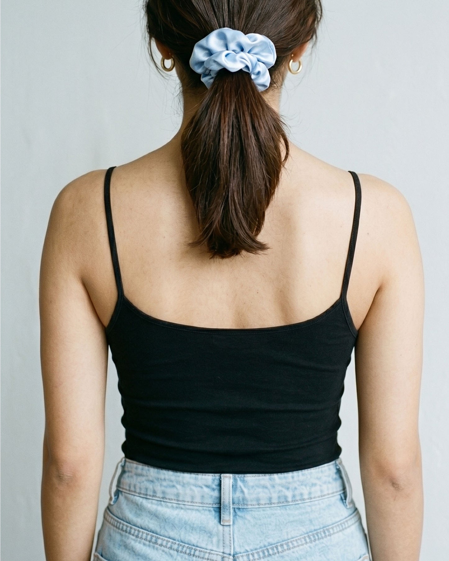 FUSHEYA Supersoft Stretch Cotton Black Camisole