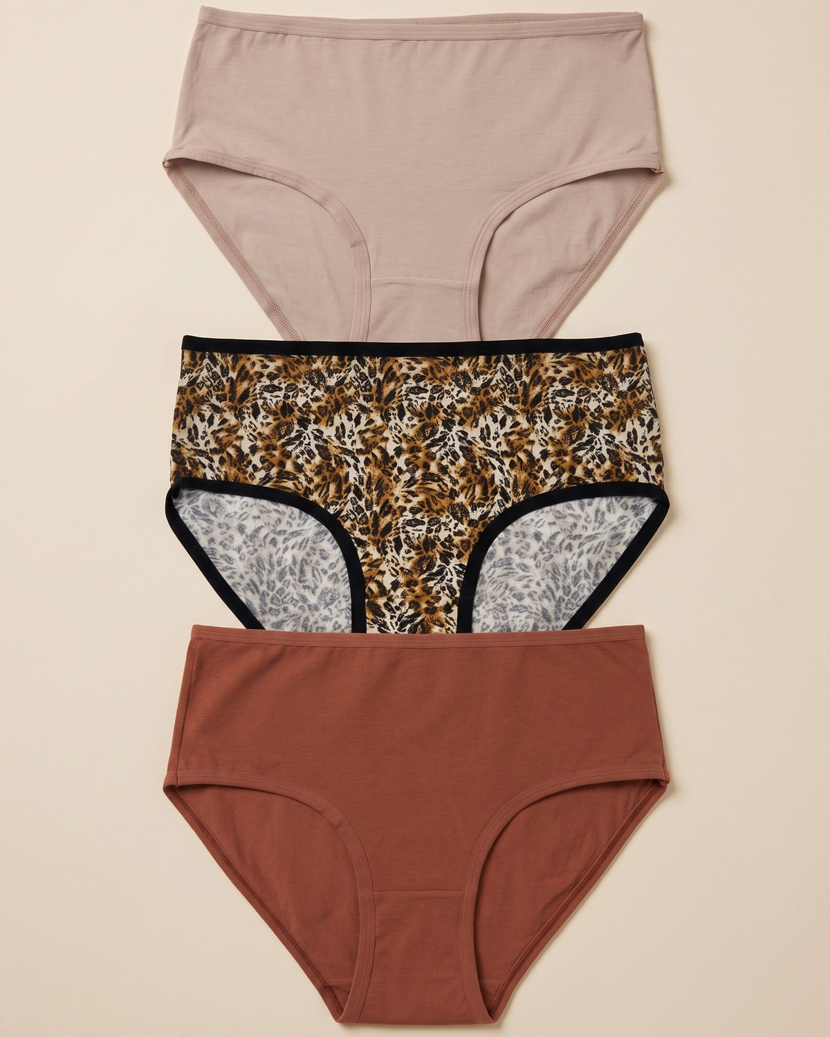 FUSHEYA Women’s Cotton Elastane Briefs – 3 Pack 7055501-26