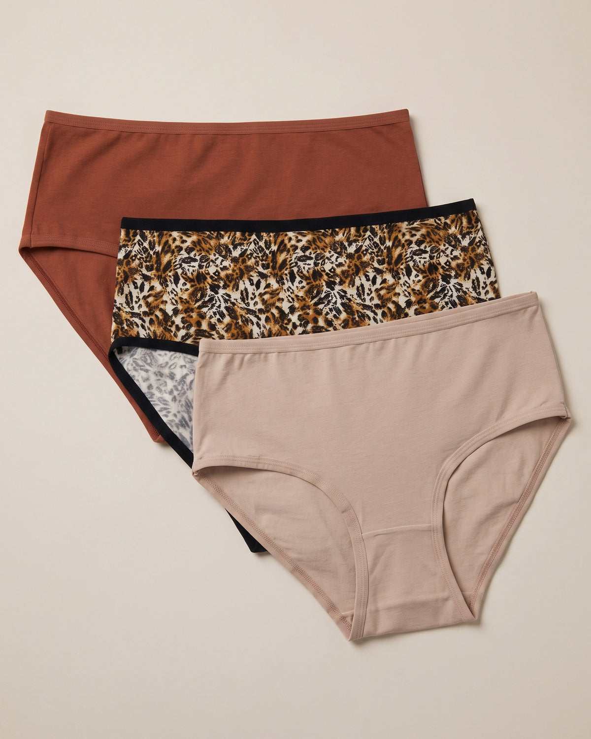 FUSHEYA Women’s Cotton Elastane Briefs – 3 Pack 7055501-26