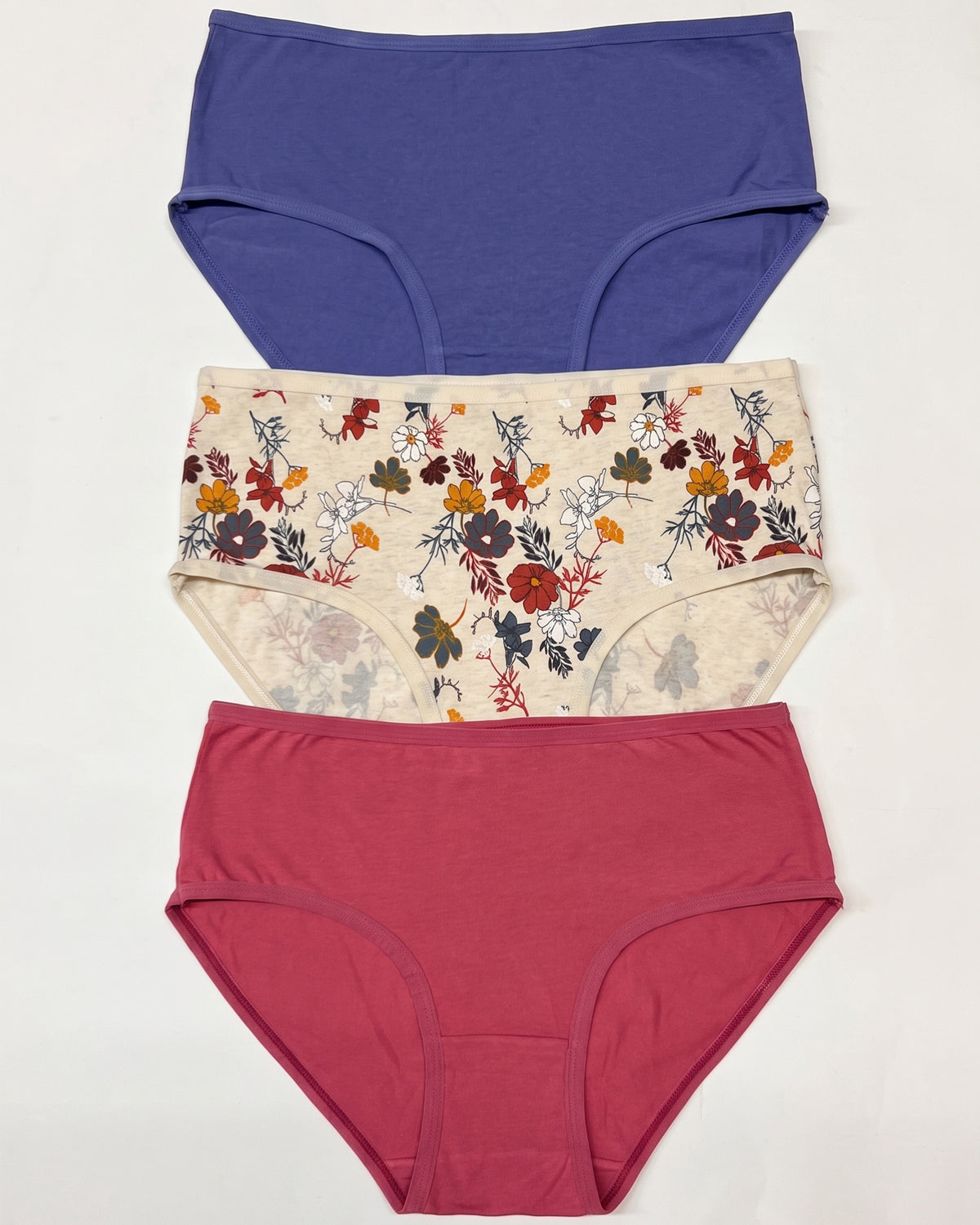FUSHEYA Women’s Cotton Elastane Briefs – 3 Pack 7055501-22