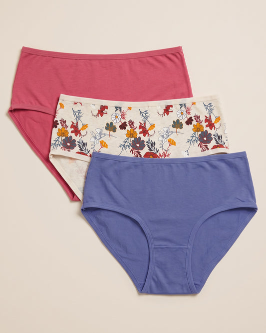 FUSHEYA Women’s Cotton Elastane Briefs – 3 Pack 7055501-22
