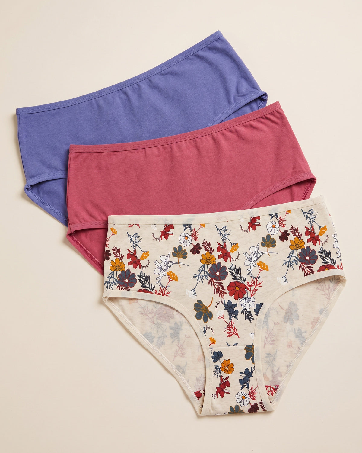 FUSHEYA Women’s Cotton Elastane Briefs – 3 Pack 7055501-22