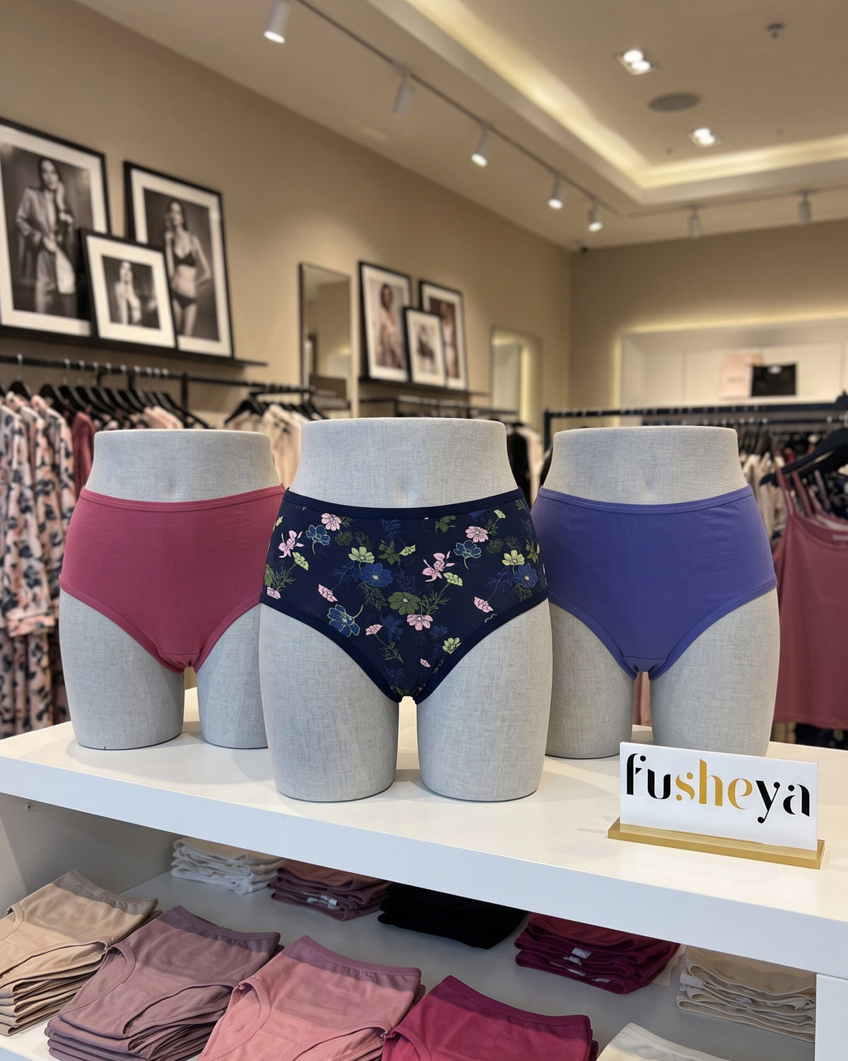 FUSHEYA Women’s Cotton Elastane Briefs – 3 Pack 7055501-27