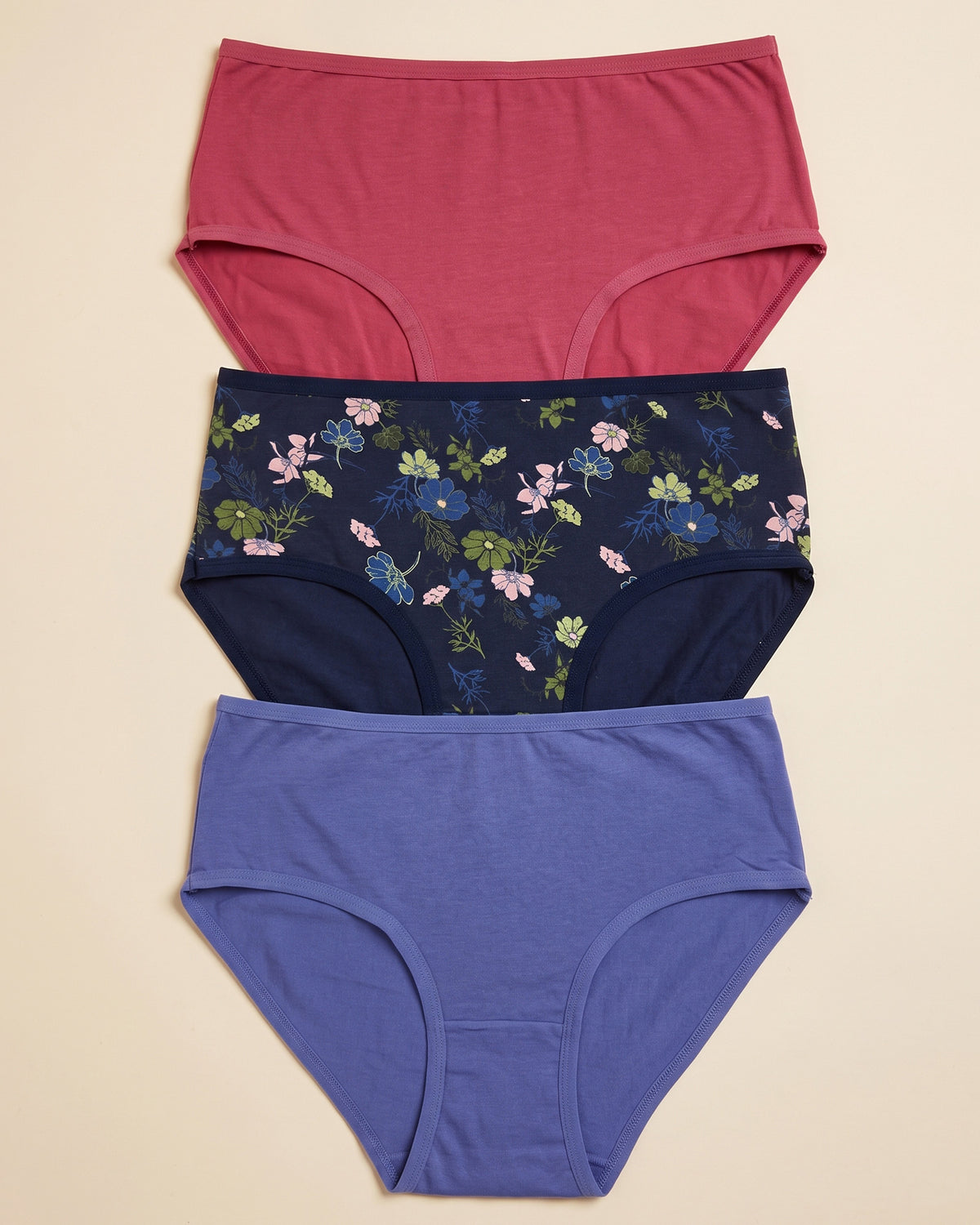 FUSHEYA Women’s Cotton Elastane Briefs – 3 Pack 7055501-27