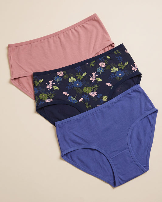 FUSHEYA Women’s Cotton Elastane Briefs – 3 Pack 7055501-28