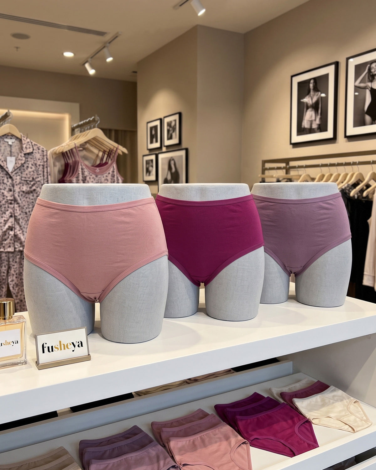 FUSHEYA Women’s Cotton Elastane Briefs – 3 Pack 7055501-23