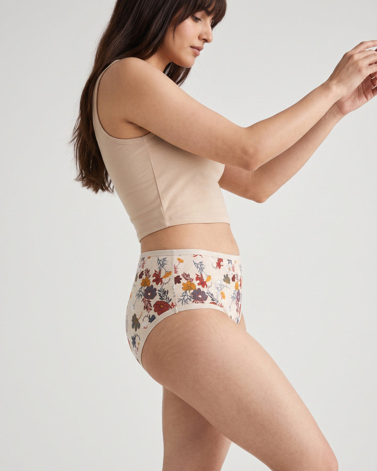 FUSHEYA High Waist Supersoft Cotton Stretch Brief - Autumngarden
