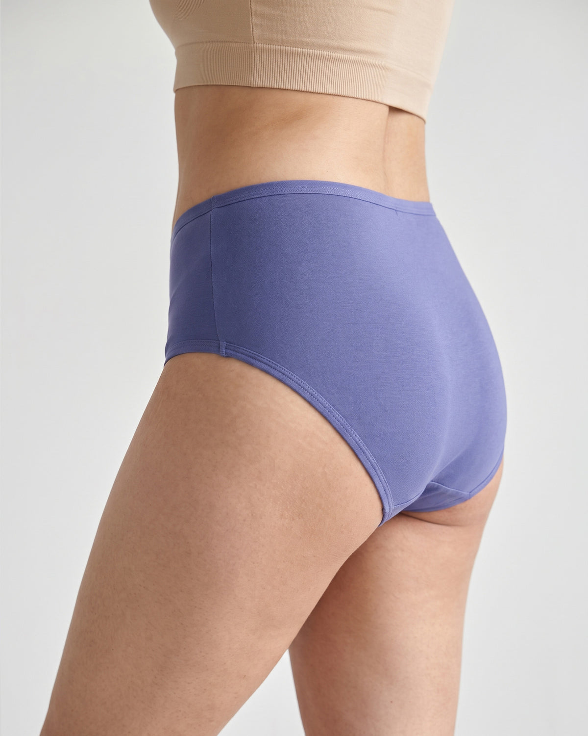 FUSHEYA High Waist Supersoft Cotton Stretch Brief - Cobaltblue