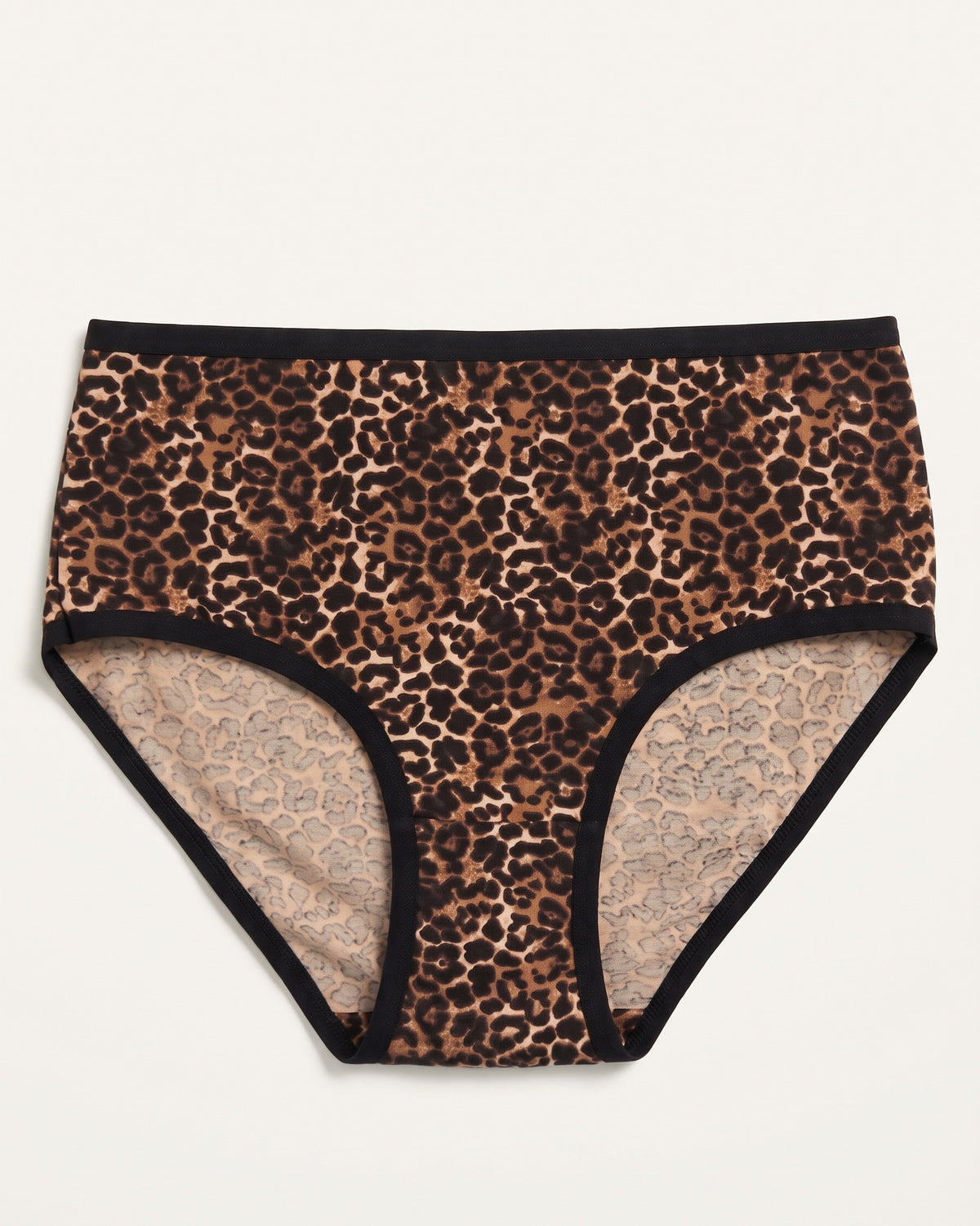 FUSHEYA High Waist Supersoft Cotton Stretch Brief - Leopard