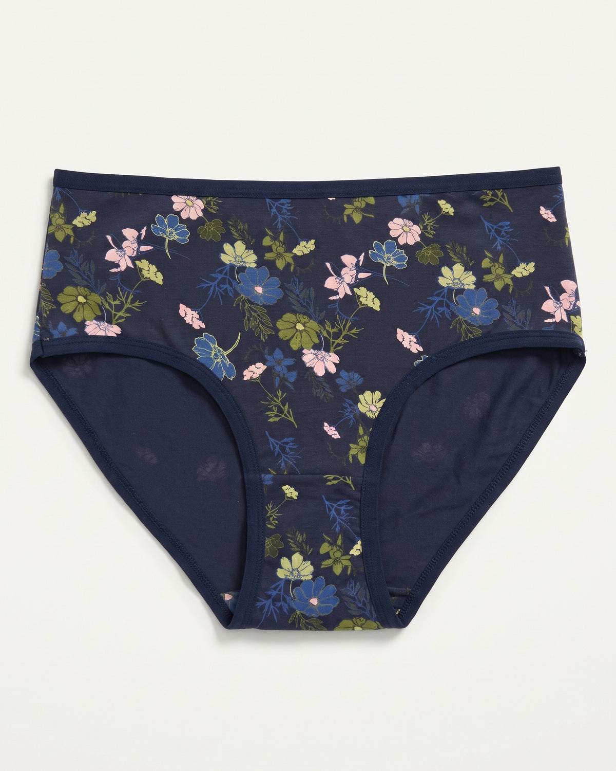 FUSHEYA High Waist Supersoft Cotton Stretch Brief - Nightbloom