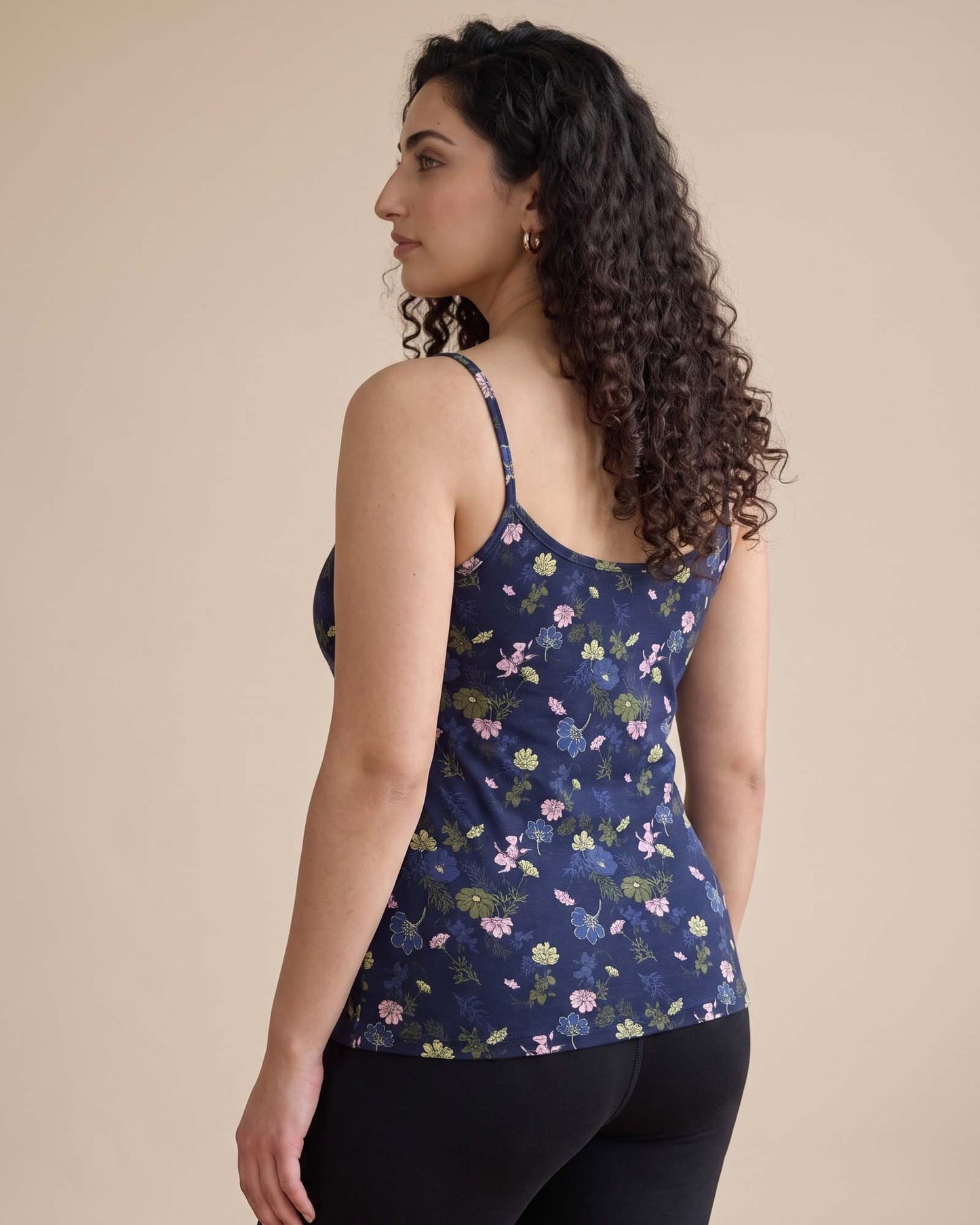 FUSHEYA Combed Cotton Stretch Camisole Night Bloom