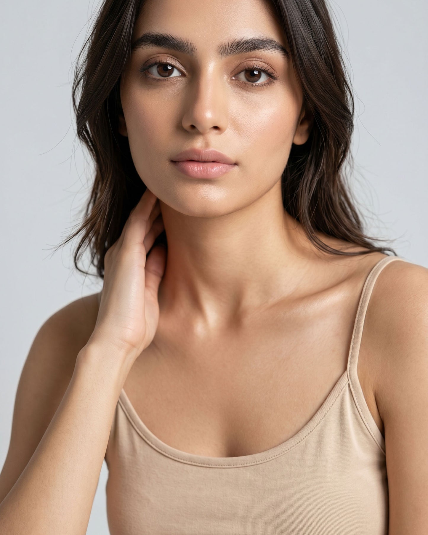 FUSHEYA Supersoft Stretch Cotton Beige Camisole