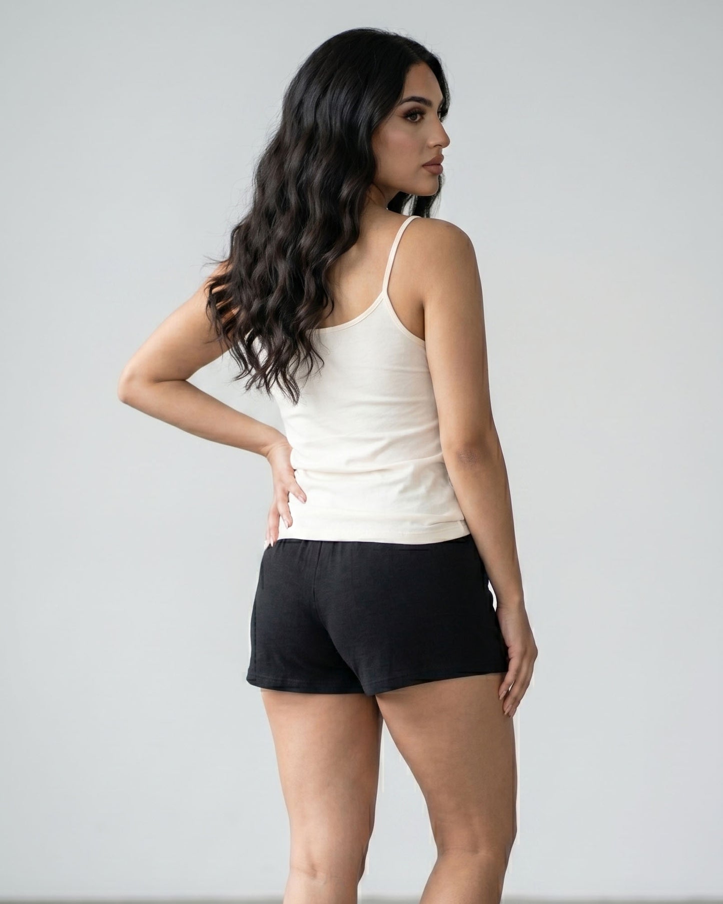 FUSHEYA Supersoft Stretch Cotton White Camisole