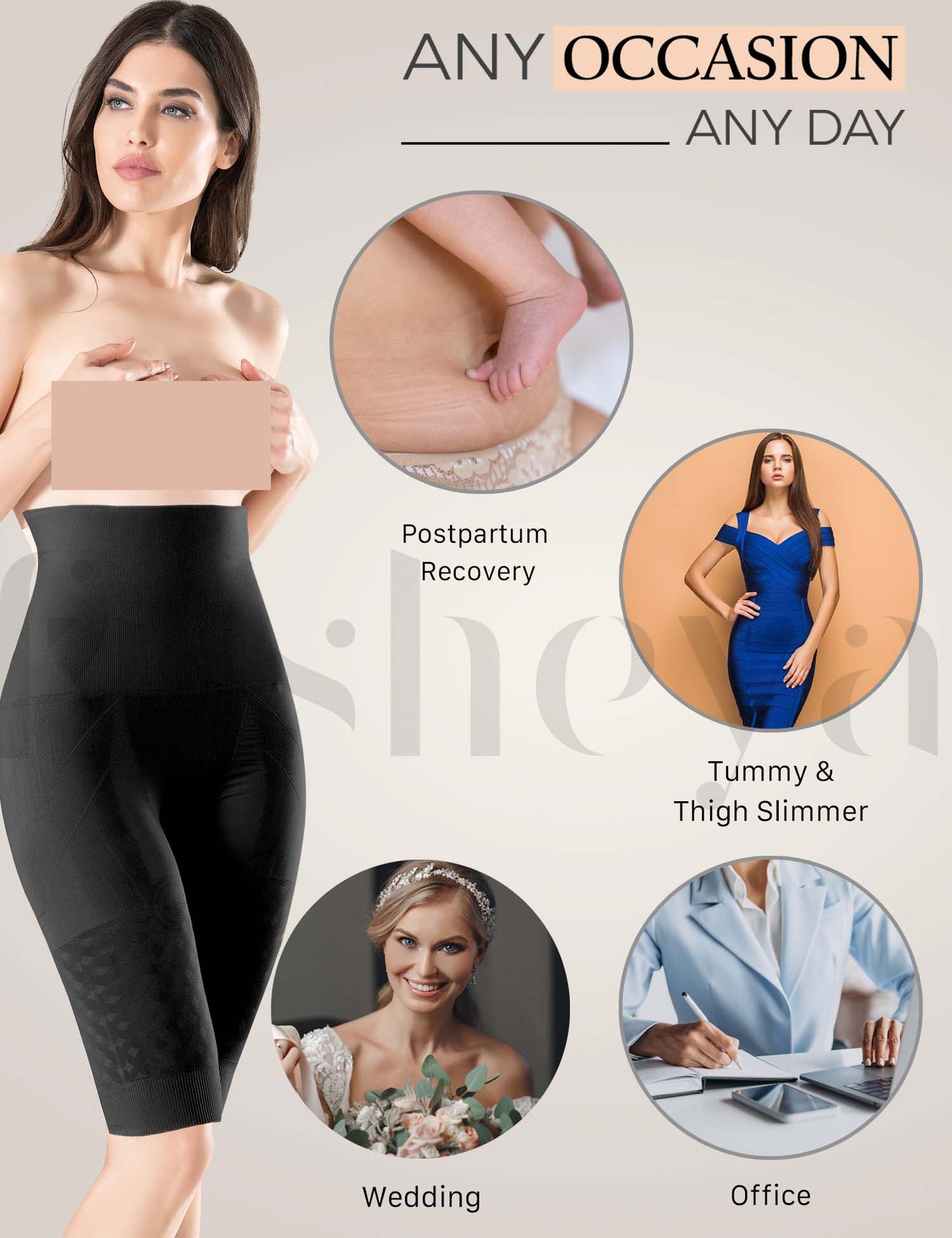FUSHEYA-Higher-Waisted-Body-Shaper Shorts-occasions