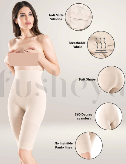 FUSHEYA-Higher-Waisted-Body-Shaper Shorts-fabric-details