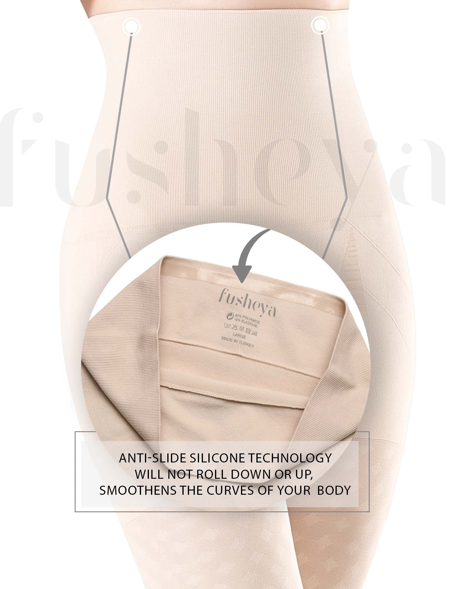 Higher Waist Body Shaper Shorts Tummy Thighs Shapewear Fusheya