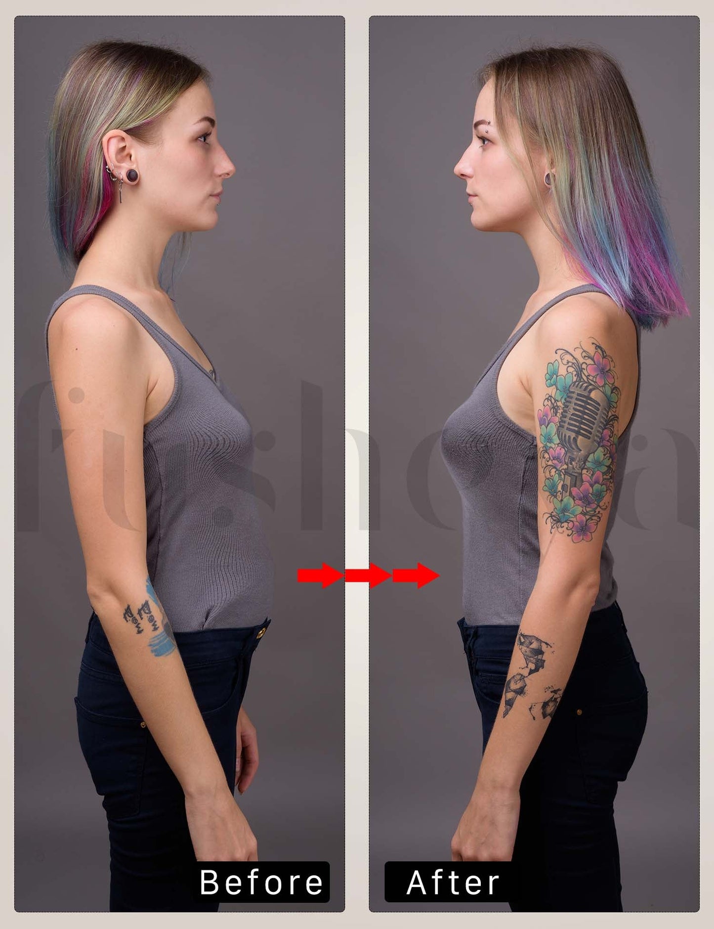 Fusheya Waist Trainer Belt Body ShaperBefore and after Results