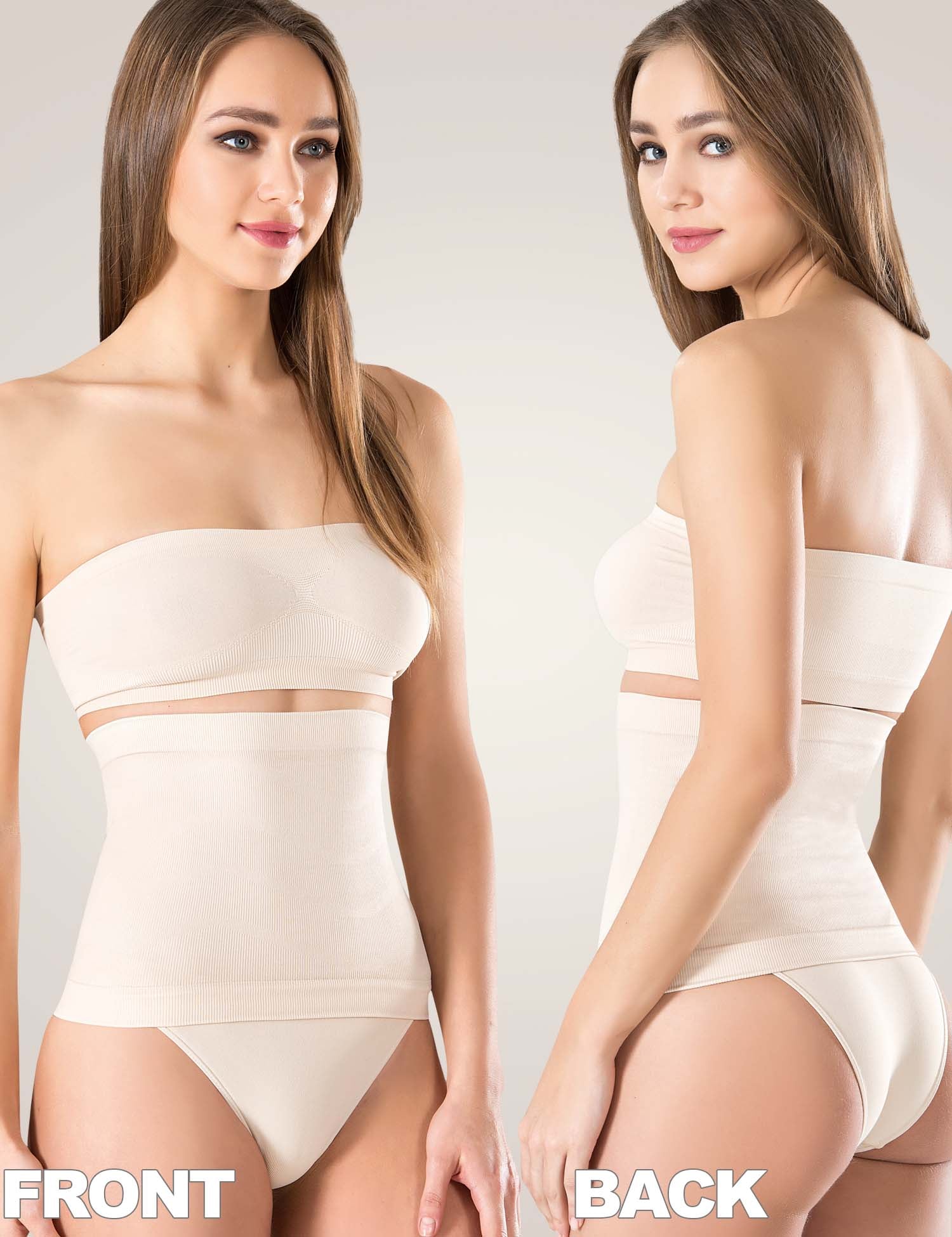 Fusheya Waist Trimmer Belt Body ShaperFront and back look